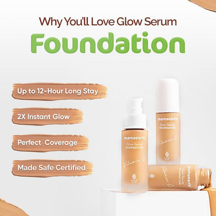 Mamaearth Glow Serum Foundation-Crème Glow