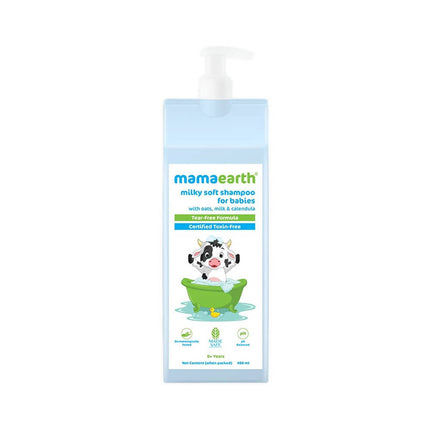 Mamaearth Milky Soft Baby Shampoo For Gently Cleanses Hair & Balances Scalp pH