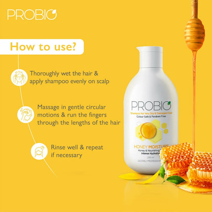 Godrej Professional Probio Honey Moisture Shampoo For Dry & Damaged Hair