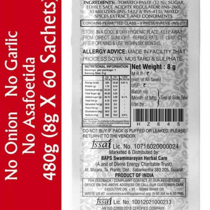 Baps Amrut Tomato Ketchup Sachets