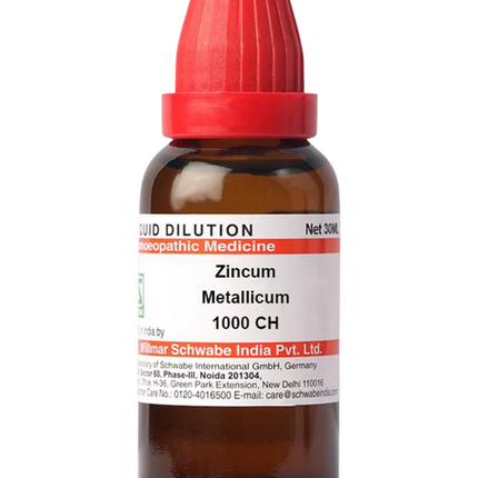 Dr. Willmar Schwabe India Zincum Metallicum Dilution