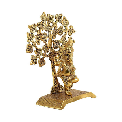 Heyearth Lord Ganesh Statues With Tree,Ganesha Figurine,Lord Ganesha Idol