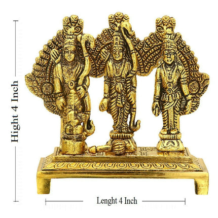 Craftam Metal Shri Ram Darbar With Hanuman Ji
