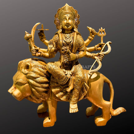 Brass Durga Idol