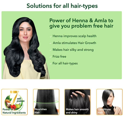Dabur Vatika Health Shampoo For Smooth, Shiny & Nourished Hair, Repairs Hair damage, Controls Frizz, For All Hair Types