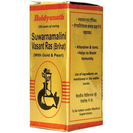 Baidyanath Suwarnamalini Vasant Ras (Brihat) - 10 Tablets
