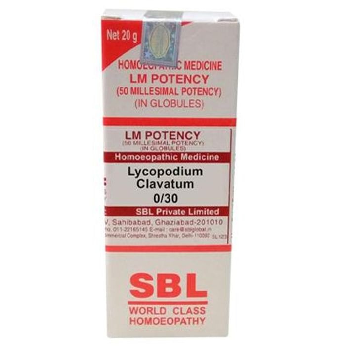 SBL Homeopathy Lycopodium Clavatum LM Potency