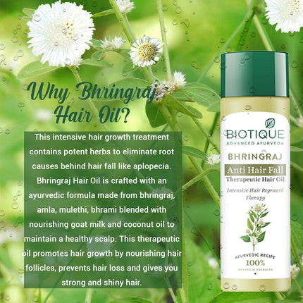 Biotique Bio Bhringraj Fresh Growth Therapeutic Oil For Falling Hair