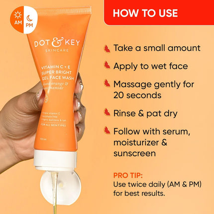 Dot & Key Vitamin C+E Super Bright Gel Face Wash