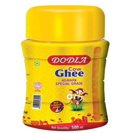 Dodla Pure Cow Ghee | Organic Desi Ghee | Natural and Premium Cow Ghee