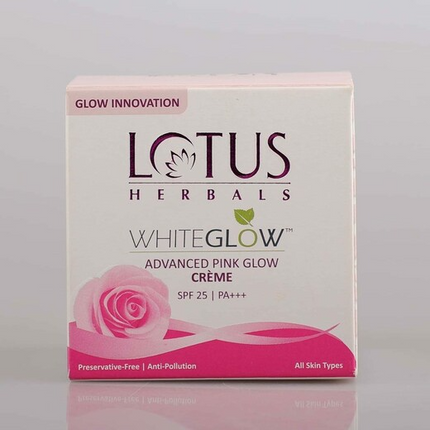 Lotus Herbals Whiteglow Advanced Pink Glow Brightening Cream | SPF 25 | PA+++