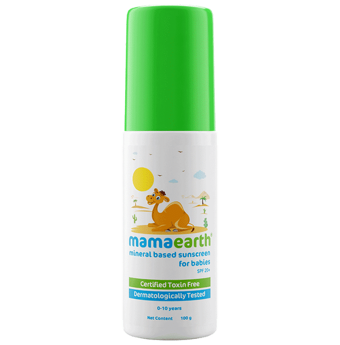 Mamaearth Mineral Based Baby Sunscreen For Protects from UV Rays & Deeply Nourishing & Soothing