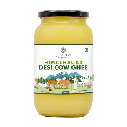 Jivika Naturals A2 Desi Cow Ghee | 100% Desi Gir Cow Ghee | A2 Milk Certified Ghee