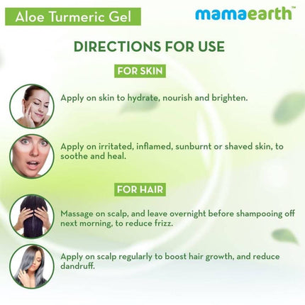 Mamaearth Aloe Turmeric Gel For Skin & Hair