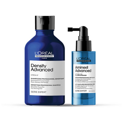 L'Oreal Professionnel Anti-Hair Loss Regime With Density Advanced Shampoo & Aminexil Advanced