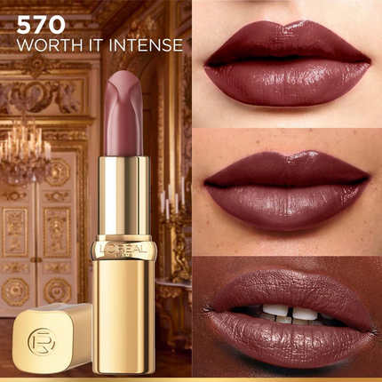 L'Oreal Paris Color Riche Satin Lipstick - 570 Worth It Intense