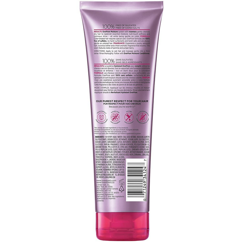 L'Oreal Paris Ever Pure Moisture Shampoo Rosemary