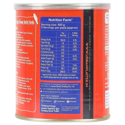 Urban Platter Soya Chaap Plant Based Bean