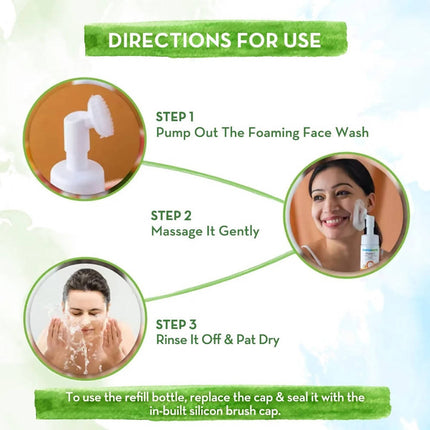 Mamaearth Vitamin C Foaming Face Wash With Brush Combo Pack