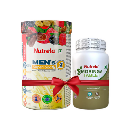 Patanjali Nutrela Men's Superfood + Moringa Tablets Combo