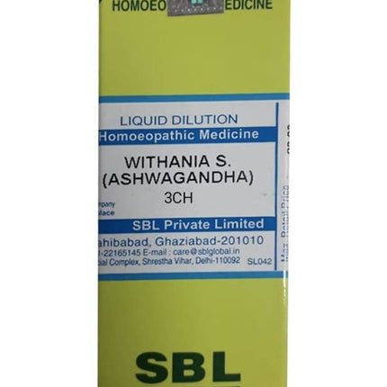 SBL Homeopathy Withania S (Ashwagandha) Dilution