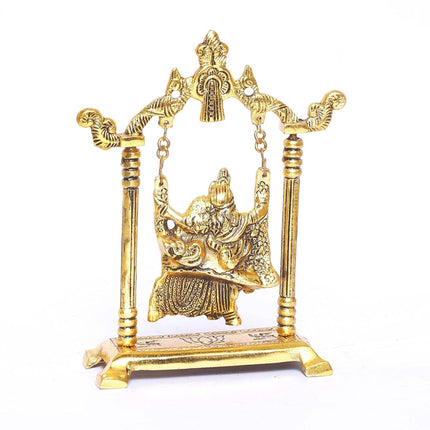 KridayKraft Radha Krishna on Swing jhula Metal Statue