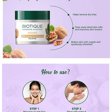 Biotique Bio Walnut Exfoliating & Polishing Scrub