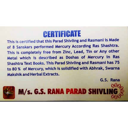 ‎G.S Rana Parad Shivling (50 Gram) Parad Shivling (29 mm)