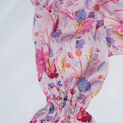 LH Luxury Fashion Glam Tiered Dress – Elegant Floral Long Dress for Girls