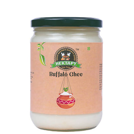 Hektapy Hand Churned Buffalo Ghee | Cultured Pure Desi Ghee | 100% Preservative Free