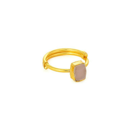 Natural Stone Pink Ring - Ruby Raang