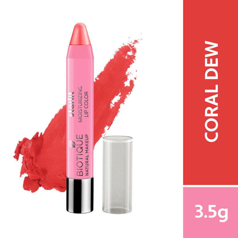 Biotique Starlit Moisturising Lipstick - Coral Dew