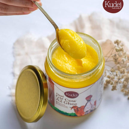 Kudej Desi Gir Cow A2 Ghee | 100% Desi Gir Cow Ghee | Certified Organic Ghee From A2 Milk