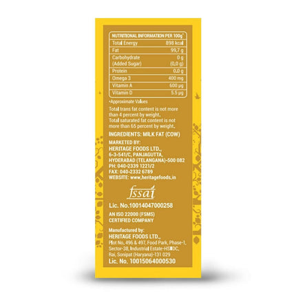 Heritage Cow Ghee | Pure,Fresh & Aromatic Ghee | Homemade Cow Desi Ghee