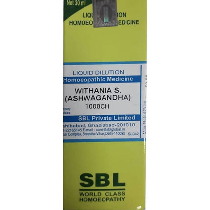 SBL Homeopathy Withania S (Ashwagandha) Dilution