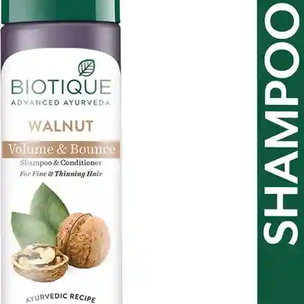 Biotique Advanced Ayurveda Bio Walnut Bark Volumizing Shampoo For Fine & Thinning Hair