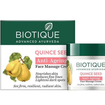 Biotique Advanced Ayurveda Quince Seed Anti-Ageing Face Massage Cream