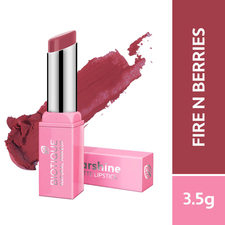 Biotique Starshine Matte Lipstick - Fire-N-Berries