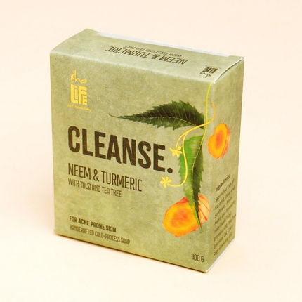 Isha Life Cleanse. Neem And Turmeric With Tulsi And Tea Tree Handcrafted Soap
