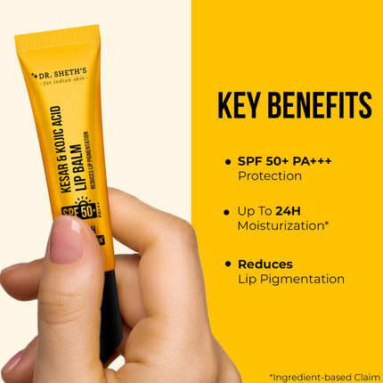 Dr. Sheth's Kesar & Kojic Acid Lip Balm