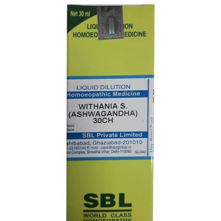 SBL Homeopathy Withania S (Ashwagandha) Dilution