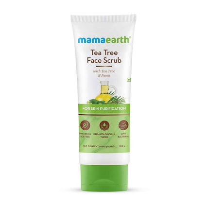 Mamaearth Tea Tree Face Scrub For Skin Purification - Limited Time Offer