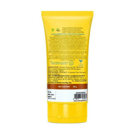 Mamaearth Ubtan Detan Sunscreen With Turmeric & Saffron For Sun Protection