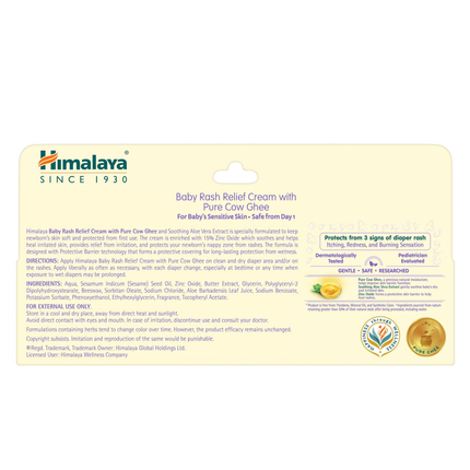 Himalaya Herbals Baby Rash Relief Cream with Pure Cow Ghee