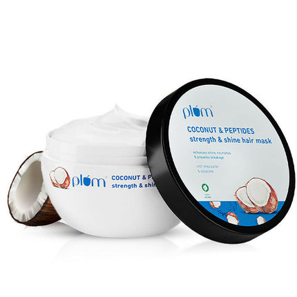 Plum Coconut Milk & Peptides Hair Mask For Soft, Shiny Hair