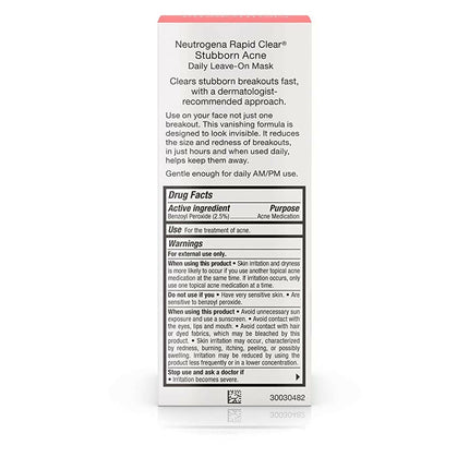 Neutrogena Rapid Clear Stubborn Acne Daily Leave On Mask