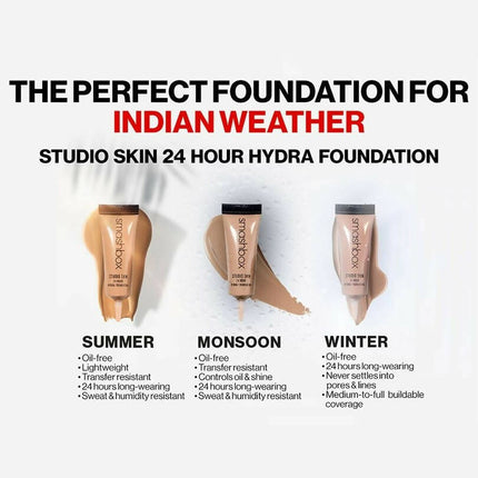 Smashbox Studio Skin 24-Hour Wear Hydra Foundation Mini-Shade 2.1