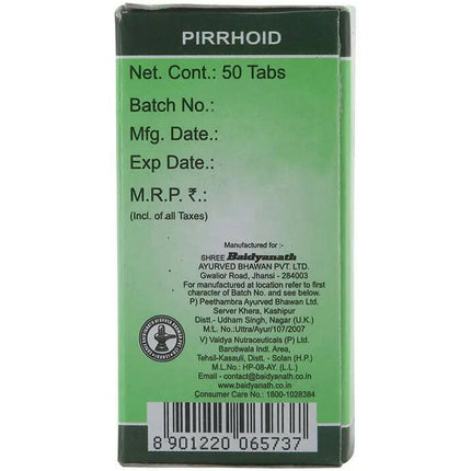 Baidyanath Jhansi Pirrhoid Tablets