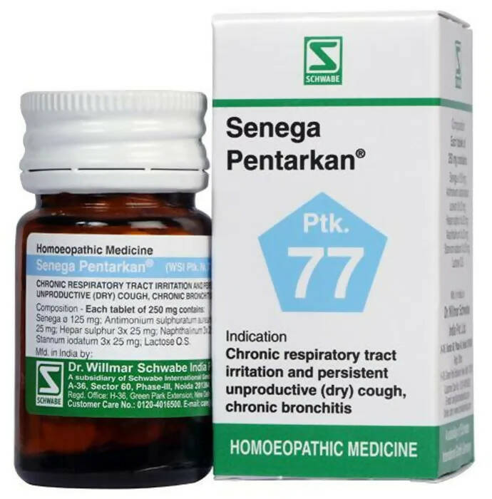 Dr. Willmar Schwabe India Senega Pentarkan Ptk 77 Tablets