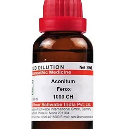 Dr. Willmar Schwabe India Aconitum Ferox Dilution - Limited Time Offer